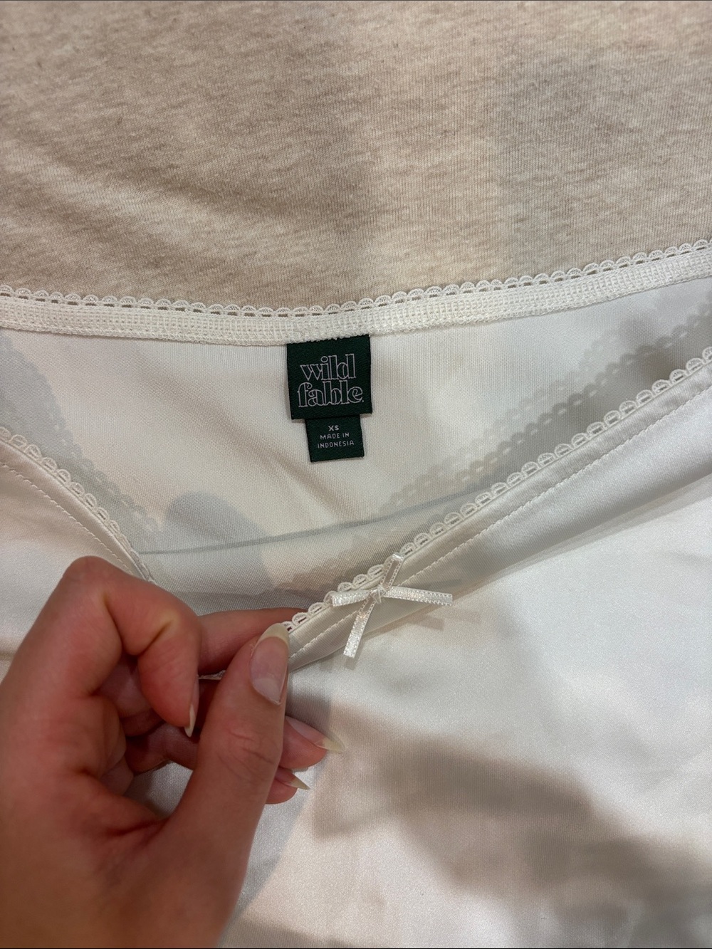 wild fable White Circle Skater Mini Skirt